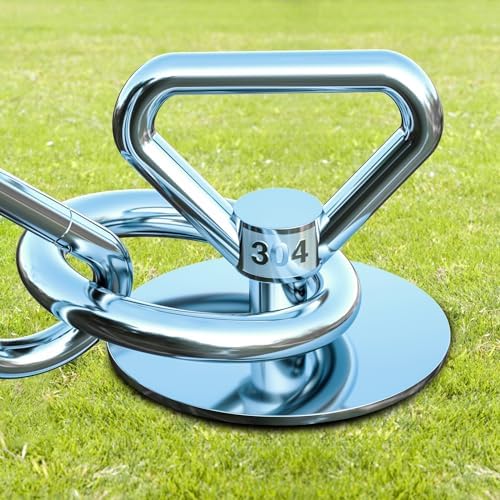 Dog Tie Out Stake,360° Swivel 304 Stainless Steel Dog Run Anchor- Use Any Dog Tie Out Cable or Yard Leash Chains,Heavy Duty Dog Stake for Large Dogs up to 200 LBS-Dog Runner for Yard