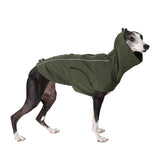 HowlyWoof Waterproof Dog Raincoat, Hooded Raincoat for Dachshund Whippet Small Medium Large Dogs, Adjustable Dog Rain Coat Jacket (05(chest21-23'', back17-19.5''))