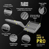 Fade Comb Left Handed Original Grade 1(3mm) Hair Blending Tool, Blend Hair at Home like a Barbershop, Blending Comb, Compatible with all Hair Clippers Men, Barber Accessories - BLEND FREND