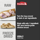 PureBites Chicken Freeze Dried Dog Treats, 1 Ingredient, Made in USA, 11.6oz