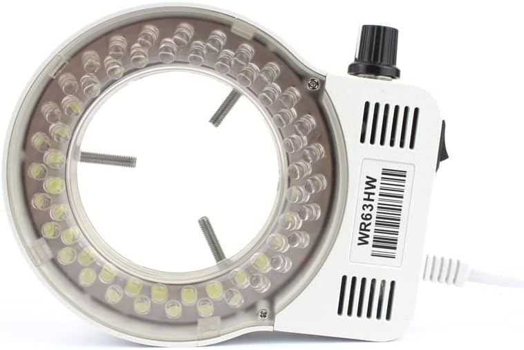 Microscope Accessories Kit Microscope LED Ring Light Illuminator Lamp for Miniscope Ring Light 5W AC 110V-220V, 0-100% Adjustable Lamp Microscope Slides