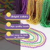 100PCS Bulk Parade Beads - Colorful Mardi Gras Bead Necklaces for Kids & Adults - Party Decorations & 33" Festival Parade Throw Accessories Bulk Beads for Wedding, Birthday