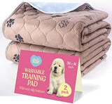 Super Absorbent Washable Pee Pads for Dogs - 2-Pack Superior Reusable Puppy Pads Pet Training Pads –100% Waterproof Dog Pee Pad Protects Against Urine Leakage Non-Slip Grip Prevents Slipping& Bunching
