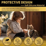4 Pack Flea Collar for Cats, 32 Months Flea and Tick Prevention for Cats, Waterproof Cat Flea Collar, Cat Flea and Tick Treatment, Adjustable Flea and Tick Collar for Cats Kittens-Black&Gray
