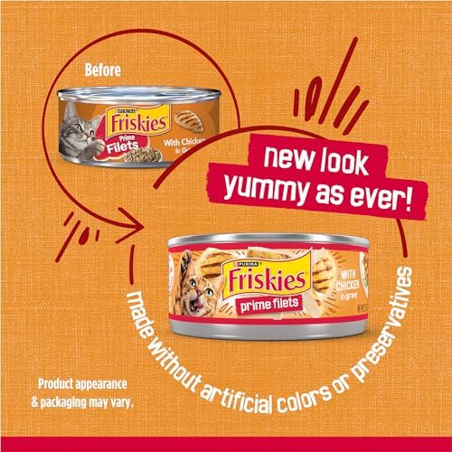 Purina Friskies Prime Filets With Chicken in Wet Cat Food Gravy - (Pack of 24) 5.5 oz. Cans