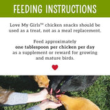 Love My Girls: Chicken Snacks - Fruit & Worms - 5lb Bag - Global Harvest, Gourmet Multi-Grain Treats, Corn-Free, Nutritious & Protein Rich Mealworms