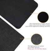 Air Fryer Mat (2-Pack) with 100 Liners,12x14 Inch Heat-Resistant Non-Slip Pads,Compatible with Cosori and Ninja, Most Air Fryers,Silicon & Felt,Reusable Kitchen Accessories