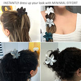 Flower Hair Clips for Women 2.8 Inch for Thick Thin Curly Hair Accessories, Cute Girl Gifts, Strong Hold, Decorative Matte Colors