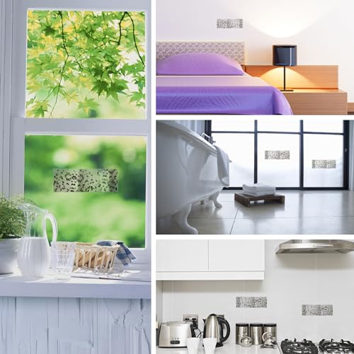 Cleanuper 60 Pcs Window Fly Traps Ready to Use Indoors. Insect, Bugs, Fly & Fruit Fly Glue Adhesive Sticky Paper - Waterproof Easy Application Ready Disposable Non-Toxic