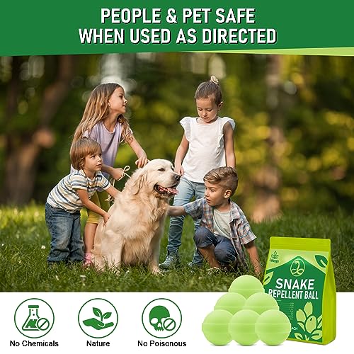 Lousye 30 Pack Snake Repellent for Yard Powerful, Snake Away Repellent for Outdoors, Moth Balls for Snakes, Pet Safe Snake be Gone for Lawn Garden Camping Fishing Home to Repels Snakes and Other Pests