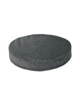 EechicSpace Waterproof Round Dog Bed with Washable Removable Cover & Liner Grey Velvet Orthopedic Foam Pad 36 Inch