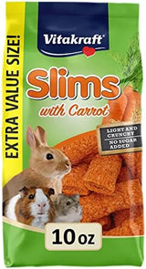 Vitakraft Slims Small Animal Treat, Carrot, 10 oz