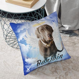 Personalized Pet Memorial Throw Pillow with Photo Pet Memorial Gifts for Dogs Cats Loss of Dog Sympathy Gift