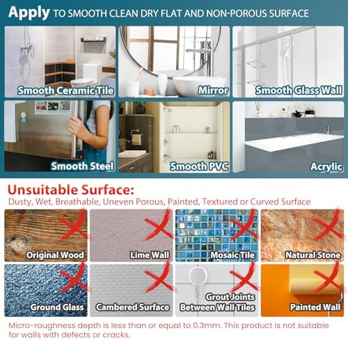 TAILI Shower Mirror Fogless for Shaving with Razor Holder, NO-Drilling & Removable Large Mirror Fogless Suction Wall Mounted, Shatterproof & Waterproof - for Men and Women(Grey)