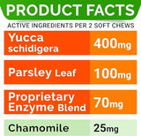 STRELLALAB No Poo Chews for Dogs - Coprophagia & Stool Eating Deterrent with Probiotics, Digestive Enzymes & Breath Aid Support - Stop Dog Poop Eating - Made in The USA