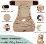 Dog Diapers Female(3 Pack) - No Leak Reusable Diapers for Doggy Female in Period - Highly Absorbent Dog Heat Panties with Adjustable Snaps Cute Dogs S