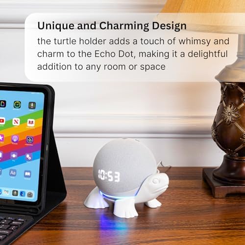 Turtle Echo Dot Holder Stand for Echo Dot 4th/5th Generation, Unique Alexa Holder, Turtle Alexa Stand Holder Mount, Accessories Speaker, dot Stand Holder for Alexa Echo dot, Amazon Echo dot Holder
