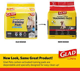 Glad for Pets Black Charcoal Puppy Pads 23" x 23" AllinOne Puppy Potty Training Pads That ABSORB & NEUTRALIZE Urine Instantly New & Improved Quality Puppy Pee Pads, (Pack of 1, 100 Count Total)