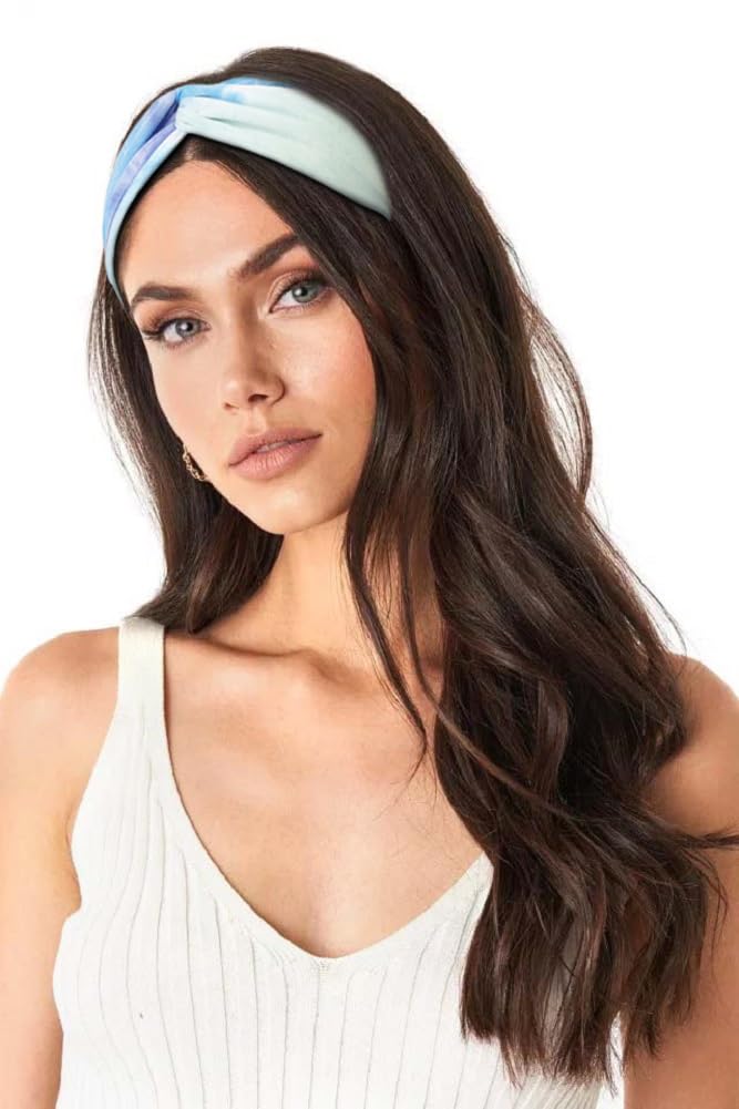 Huachi Boho Headbands for Women Fashion Women Headband Tie Dye Soft Elastic Hair Bands for Women's Hair Fashion Twist Turban Hair Wraps for Girls Summer Hair Accessories
