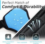 Eagloo Dog Harness Large Breed, No Pull Service Vest with Reflective Strips and Control Handle, Adjustable and Comfortable for Easy Walking, No Choke Pet Harness with 2 Metal Rings, Sky Blue, XL
