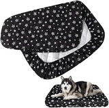 Waterproof Dog Bed Covers Replacement Washable Pet Hair Easy to Remove, Noiseless Quilted Puppy Pet Bed Cover Lovely Black Star Print 44x54 Inches, for Dog/Cat, Cover Only