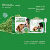 Dog Dental Powder,Dog Teeth Cleaning Powder,Dog Dental Cat Dental Care,Cat and Dog Teeth Cleaning,Canine Plaque Remover Helps Reduce Bad Breath,Improve Pet's Oral Cavity and Freshen Breath（80G）