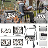 LedBack 3 Pack Rollator Accessories Walker Seat and Backrest Rollbar Covers Walker Storage Bag Dachshund Print Universal Walker Accessories for Mobility Scooter
