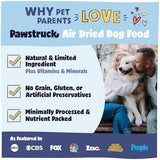 Pawstruck All Natural Air Dried Dog Food with Real Beef, Grain-Free, Made in USA, Non-GMO & Vet Recommended, High Protein Limited Ingredient Full-Feed for All Breeds & Ages, 2lb Bag