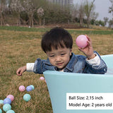 MoonxHome Ball Pit Balls for Toddlers, BPA Free Crush Proof Plastic Toy Balls for Ball Pit, Children's Pool Water Toys, Ideal Gift for Christmas Balls for Play Tent 2.15 Inch Pack of 100 Pure White