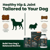 VetriScience GlycoFlex Sport Hip and Joint Supplement for Dogs - Joint Support Chews with Green-Lipped Mussel, DMG, and Glucosamine for Dogs, Chicken Liver Flavor
