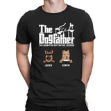 LEVY PAW Personalized Dog Breeds & Names The Dogfather Shirt Dog Dad T-Shirt