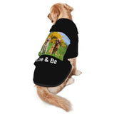 Mynvzrk Custom Dog Clothes with Photo Name Logo Personalized Dog Sweaters for Small Medium Large Dogs Breathable Warm, Yellow, XXL