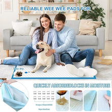 Load image into Gallery viewer, XXXXL Puppy Pee Pads for Dogs 31"x47" 40 Count, Extra Large Dog Pee Pads, Leak-Proof &amp; Super Absorbent Dog Pee Pads, Thicken Disposable Potty Pads Puppy Training Pads for Cats Rabbits

