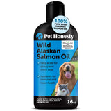 Wild Alaskan Salmon Oil, Omega-3 Fish Oil for Dogs and Cats, Fatty Acids, Salmon Oil for Dogs, Skin and Coat Health, Pure Dog Food Topper, Supports Joints, Brain & Heart Health - 16 oz