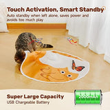 Potaroma Cat Toys Chargeable, 3in1 Hide and Seek for Kittens, Automatic Interactive Play, Fluttering Butterfly, Moving Feather Wand, Indoor Kitty Exercise 22.8 Inches Cover for All Breeds