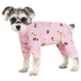 Dog Surgery Recovery Suit, Dog Onesie for Surgery Female Male Dogs, Dogs Pajamas Long Sleeve, Small Dogs Onesie, Abdominal Wound Bandages Surgical Suit, Cat Recovery Suit for Shedding Skin Disease