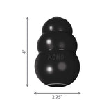 Kong Extreme Dog Toy 2-Pack, Large - Tough Chew Toys for Aggressive Chewers - Black Durable Rubber