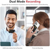 AI Voice Recorder，64GB Voice Recorder by App Control,Transcribe Summarize,AI Speech Processor Empowered Simultaneous Interpretation by ChatGPT for Lectures, Meetings, Calls(Black)