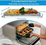 Air Fryer Oven Basket, Replacement Stainless Steel Baking Trays for Ninja Foodi DT201 DT251 10-in-1 Smart XL Air Fryer Oven, Mesh Dehydrating Basket Accessories