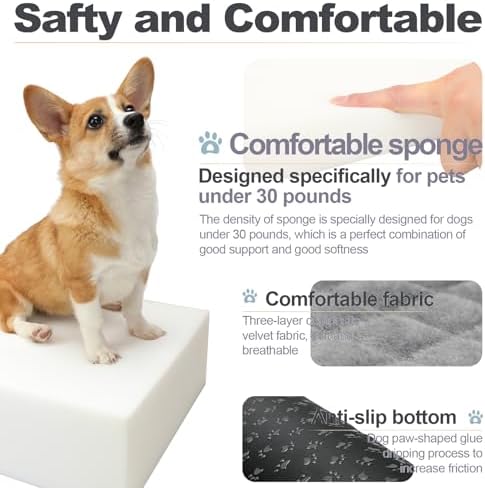 Youvee Dog Booster Car Seat,Interior Height 6 Inches Elevated Pet Car Seat for Small Dog up to 30 lbs,Dog booster for car Front/Back Seat,Safety,Comfortable,Fully Detachable and Washable(View Ⅰ-Black)
