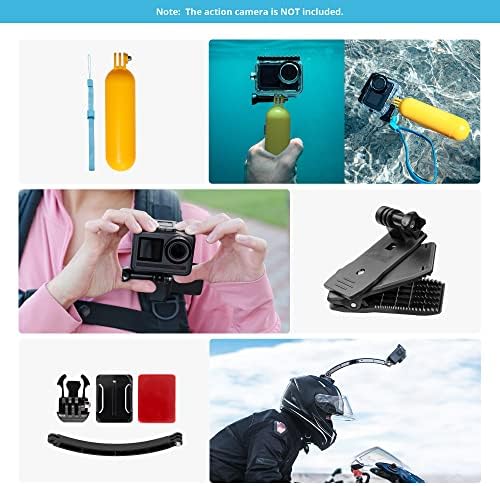 AKASO Outdoor Sports Action Camera Accessories Kit 14 in 1 for AKASO EK7000/ EK7000 Pro/Brave 4/ Brave 7 LE/ V50X/ V50 Pro/ V50 Elite/Go Pro Hero 9 in Swimming Any Other Outdoor Sports