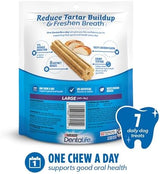 Purina Dentalife Daily Oral Care Chicken Flavor Large Breed Dog Dental Chews - 7 ct. Pouch