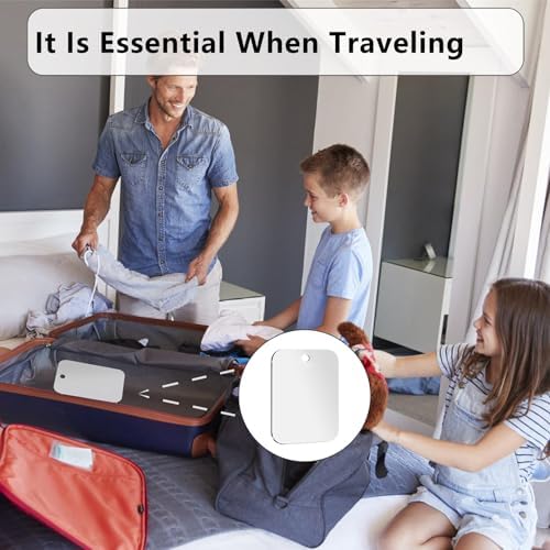 Shower Mirror Fogless for Shaving, Medium 8 in x 6 in Mirror for Wall Hanging, Frameless Portable Travel Camping Mirrors Shatterproof Handheld Locker Shave Mirror Makeup Plastic Anti Fog Free Bathroom