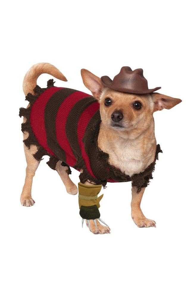 Rubies A Nightmare on Elm Street: Freddy Krueger Pet Costume for Dogs or Cats, Medium