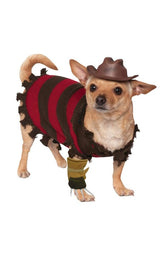 Rubies A Nightmare on Elm Street: Freddy Krueger Pet Costume for Dogs or Cats, Medium