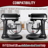 Pouring Shield for KitchenAid Stand Mixers Bowl Lift 6-7 QT Stainless Steel (Only),Safety Pouring Shield,Splatter Guard for Kitchen aid Mixer Bowl,Kitchen aid Accessories and Attachments