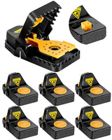 6 Pack Mouse Traps, Large Rat Trap for Home, Instant Kill Trap for Indoor, Reusable Sanitary Safe Mice Traps, Quick Effective Mouse Catcher for Family and Pet