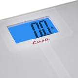 Escali High Capacity Anti-Slip Digital Bathroom Scale for Body Weight with Extra-High 562-lb Capacity, Batteries Included