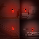 KINUR 6 Pack Red LED Plug into Wall with Dusk to Dawn sensors Plug in Night Lights for Kids Room, Bedroom, Bathroom, Baby Nursery,Stair Lights, Hallway Light
