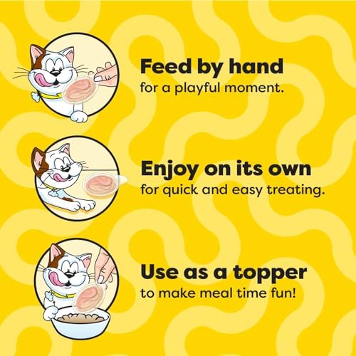 Temptations Lickable Spoons Adult Wet Cat Treat, Savory Salmon and Tempting Tuna Flavor, 10 Grams, Pack of 12 (96 Total Spoons)